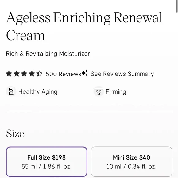 Tatcha Ageless Enriching Renewal Cream-Brand new in box - Picture 2 of 6